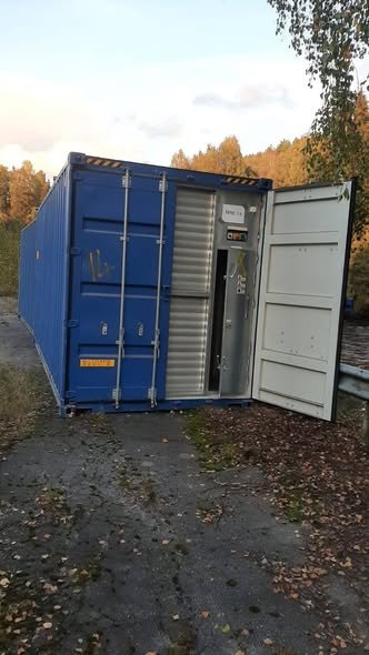 Conteneur 20' pour stockage avec étagère High Cube